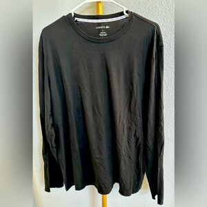 Lacoste Men's Black Long Sleeve Shirt Size XL